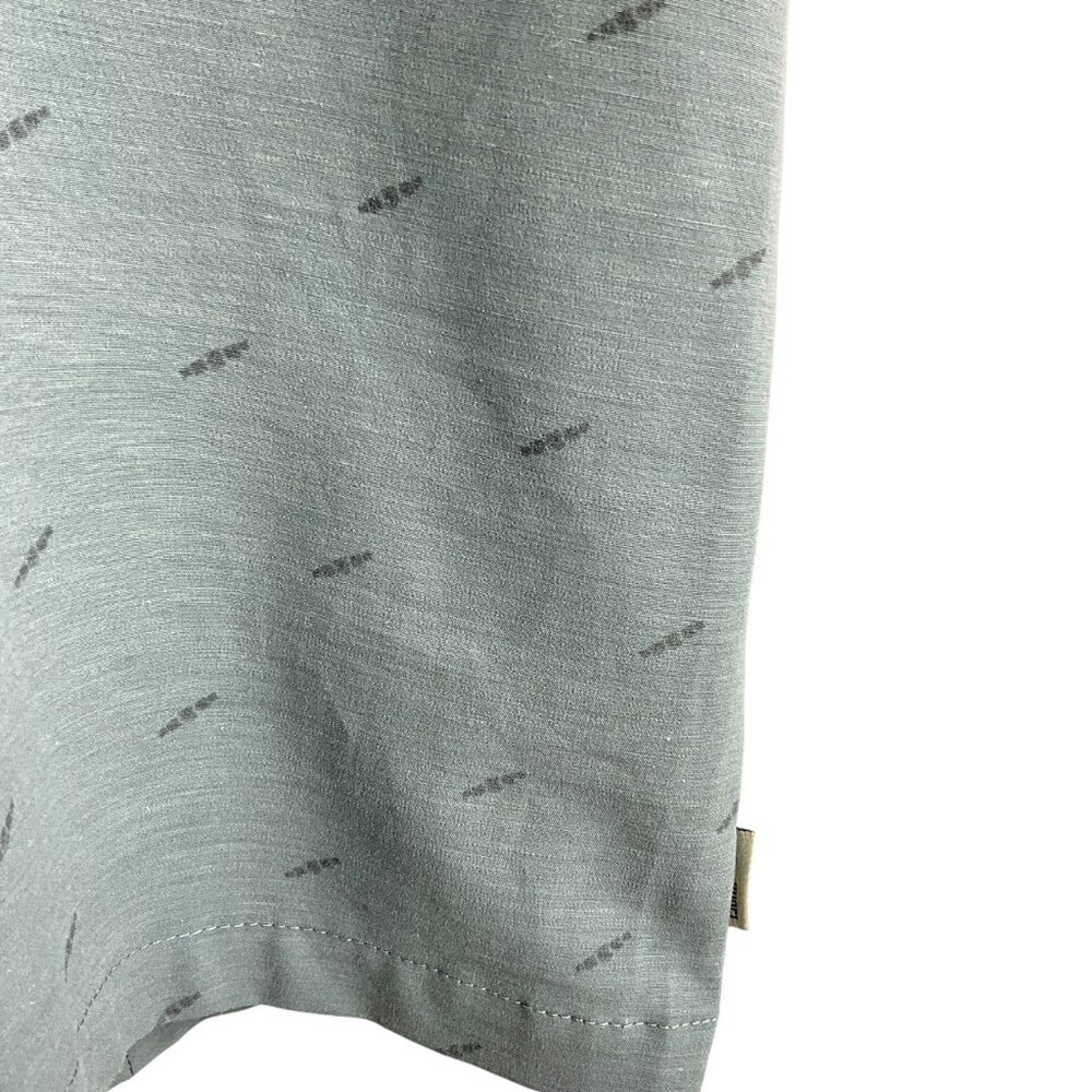 Vuori Bridge Short Sleeve Button Down Shirt Frost Grey Triple Size S - Picture 3 of 9